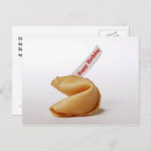 Carte postale Fortune Cookie Anniversaire de voeux (Devant / Derrière)