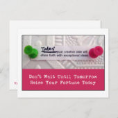 Carte Postale Fortune créative (Devant / Derrière)