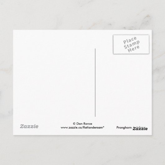 Carte Postale Fortune d'antilope d'A1 Pronghorn (Dos)