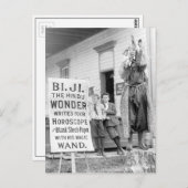 Carte Postale Fortune Teller au County Fair, 1910 (Devant / Derrière)