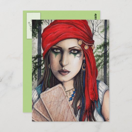 Carte postale Fortune Teller Tarot Art (Devant / Derrière)