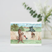 Carte Postale Fortune Telling Inattendu Gig de Louis Wain (Debout devant)