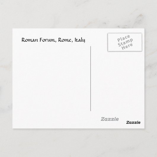 Carte Postale Forum romain (Dos)