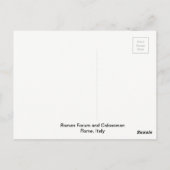 Carte Postale Forum romain et Colisée (Dos)