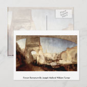 Carte Postale Forum Romanum Par Joseph Mallord William Turner (Devant / Derrière)
