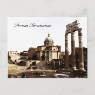 Carte Postale Forum Romanum, Rome, Italie