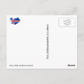 Carte Postale Foss à Siðu, sud de l'Islande (Dos)