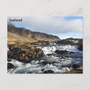 Carte Postale Fossálar, Islande du Sud