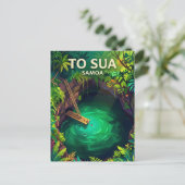 Carte Postale Fosse océanique de To Sua Samoa (Debout devant)
