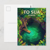 Carte Postale Fosse océanique de To Sua Samoa (Devant / Derrière)