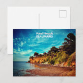 Carte Postale Fossil Beach, Beaumaris (Devant / Derrière)