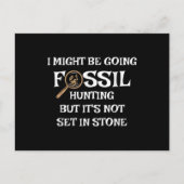 Carte Postale Fossil Hunting , for Paleontologists & Geologist . (Devant)