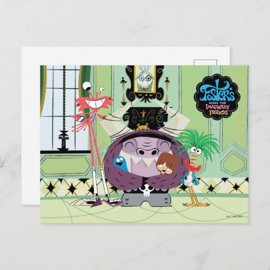 Carte Postale Foster's Home for Imaginary Friends | Groupe Hug (Devant / Derrière)
