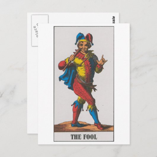 Carte Postale fou (Devant / Derrière)