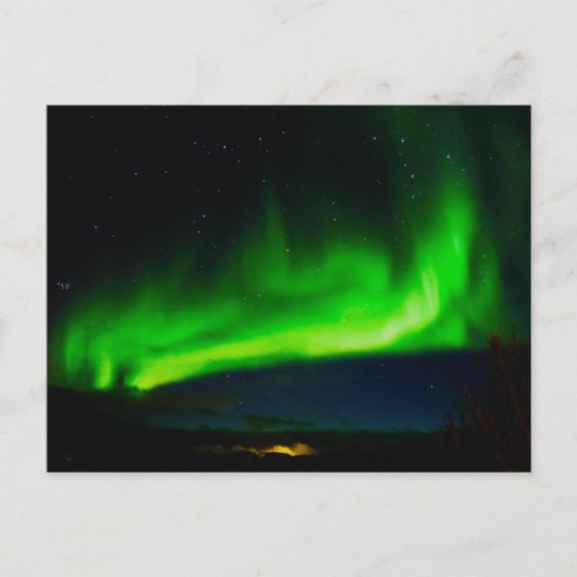 Carte Postale Fou Aurora Flare, Belles aurores boréales (Devant)