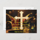 Carte Postale Fou contre sage (Devant / Derrière)