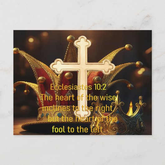 Carte Postale Fou contre sage (Devant)