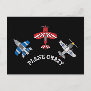 Carte Postale Fou d'avion