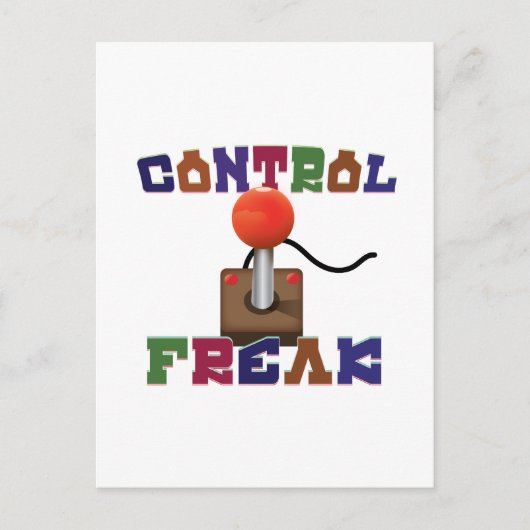 Carte Postale Fou de contrôle (Devant)
