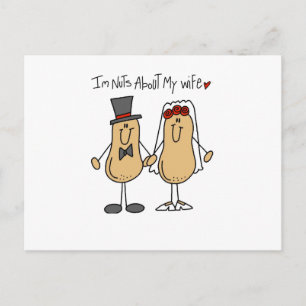 Carte Postale Fou de ma femme T-shirts et Cadeaux