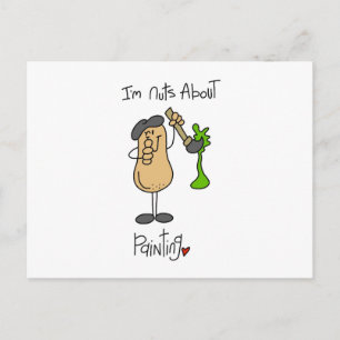 Carte Postale Fou de Peinture T-shirts et Cadeaux