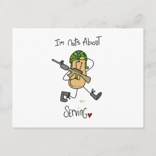Carte Postale Fou de Servir T-shirts et Cadeaux