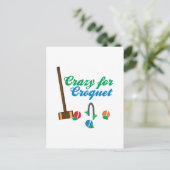 Carte Postale Fou pour le Croquet (Debout devant)