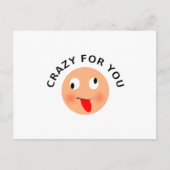 Carte Postale Fou pour toi (Devant)