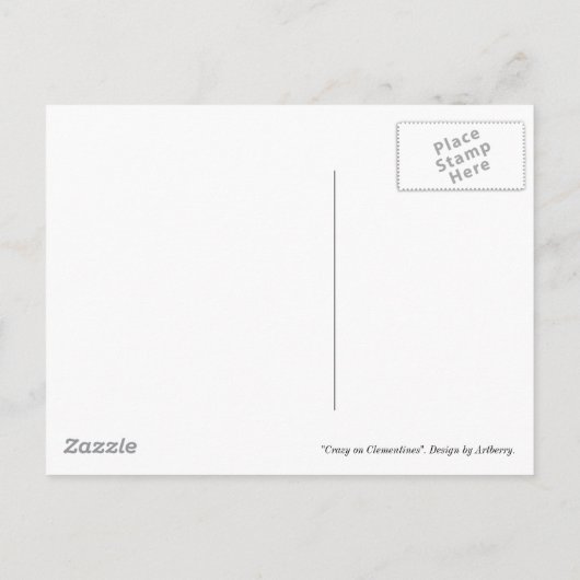 Carte Postale Fou sur Clementines (Dos)