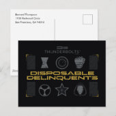 Carte Postale Foudroyants* | Délinquants jetables (Devant / Derrière)