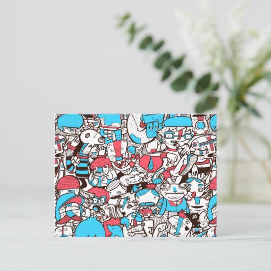 Carte Postale Foule 1 (Debout devant)