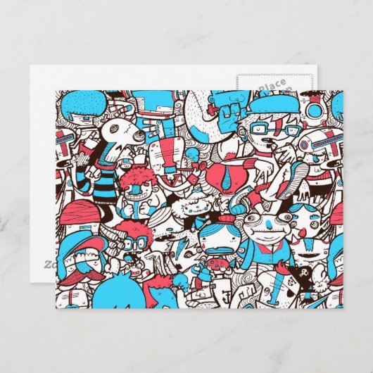 Carte Postale Foule 1 (Devant / Derrière)