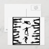 Carte Postale Foule de patinage (Devant / Derrière)