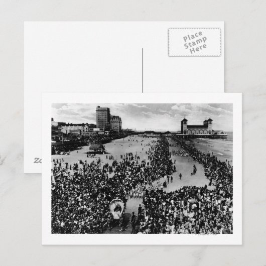 Carte Postale Foules à Atlantic City, NJ Beauty Pagent (Devant / Derrière)