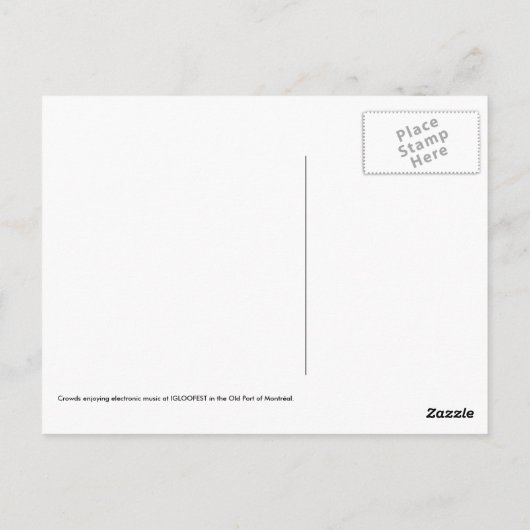 Carte Postale Foules à IGLOOFEST (Dos)