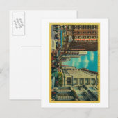 Carte Postale Foules quotidiennes à la septième et à Broadway (Devant / Derrière)