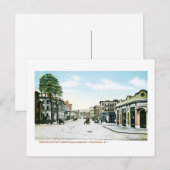 Carte Postale Fountain Street, Providence, Rhode Island (Devant / Derrière)