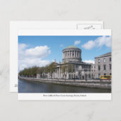 Carte Postale Four Courts, River Liffey, Dublin City Irlande (Devant / Derrière)