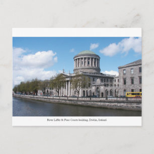 Carte Postale Four Courts, River Liffey, Dublin City Irlande