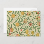 Carte Postale Four Fruit, William Morris (Devant / Derrière)