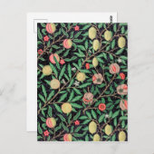 Carte Postale Four Fruit, William Morris (Devant / Derrière)