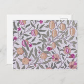 Carte Postale Four Fruit, William Morris (Devant / Derrière)