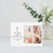 Carte Postale Four Photo Christmas Collage Temps Merveilleux (Debout devant)