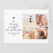 Carte Postale Four Photo Christmas Collage Temps Merveilleux (Devant)