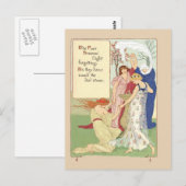 Carte postale Four Seasons vintage (Devant / Derrière)