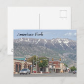 Carte Postale Fourche américaine (Devant / Derrière)
