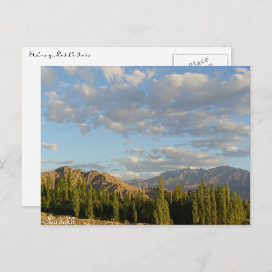 Carte Postale Fourche, Ladakh, Inde (Devant / Derrière)