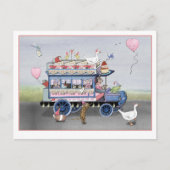 Carte Postale Fourgon de la Saint-Valentin (Devant)