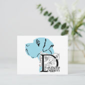 Carte Postale Fournitures de bureau pour chiens (Debout devant)