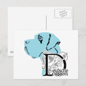 Carte Postale Fournitures de bureau pour chiens (Devant / Derrière)